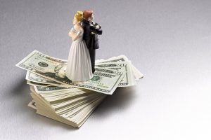 graphic of financial parameters of divorce