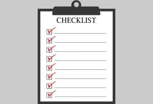 image of a checklist